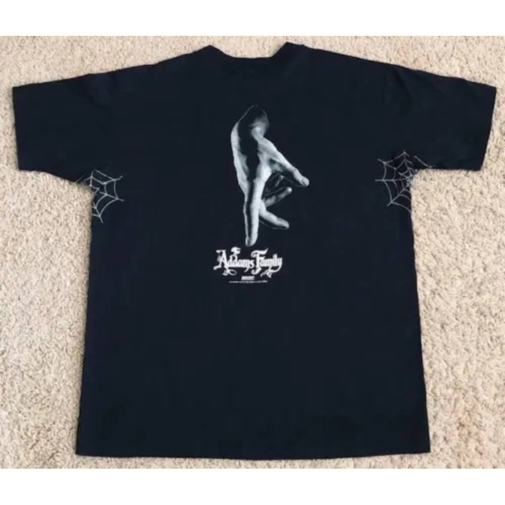 Vintage 1991 Addams Family Movie Thing RARE Men's Black T-Shirt Size XL